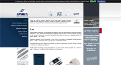 Desktop Screenshot of kvark.cz